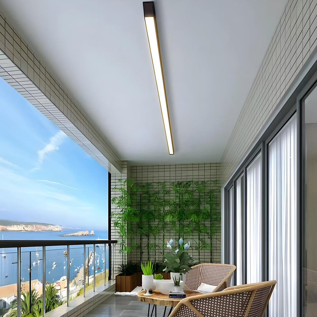 LED Modern Ceiling Light Fixture with Dimming Feature - Minimalist Design for Living Room & Kitchen