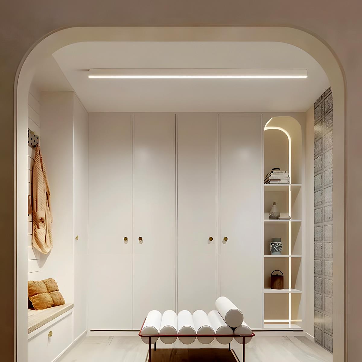 LED Modern Ceiling Light Fixture with Dimming Feature - Minimalist Design for Living Room & Kitchen