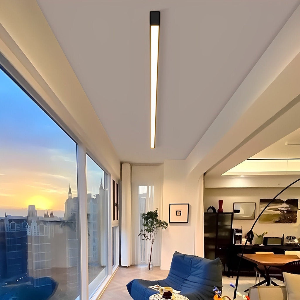 LED Modern Ceiling Light Fixture with Dimming Feature - Minimalist Design for Living Room & Kitchen