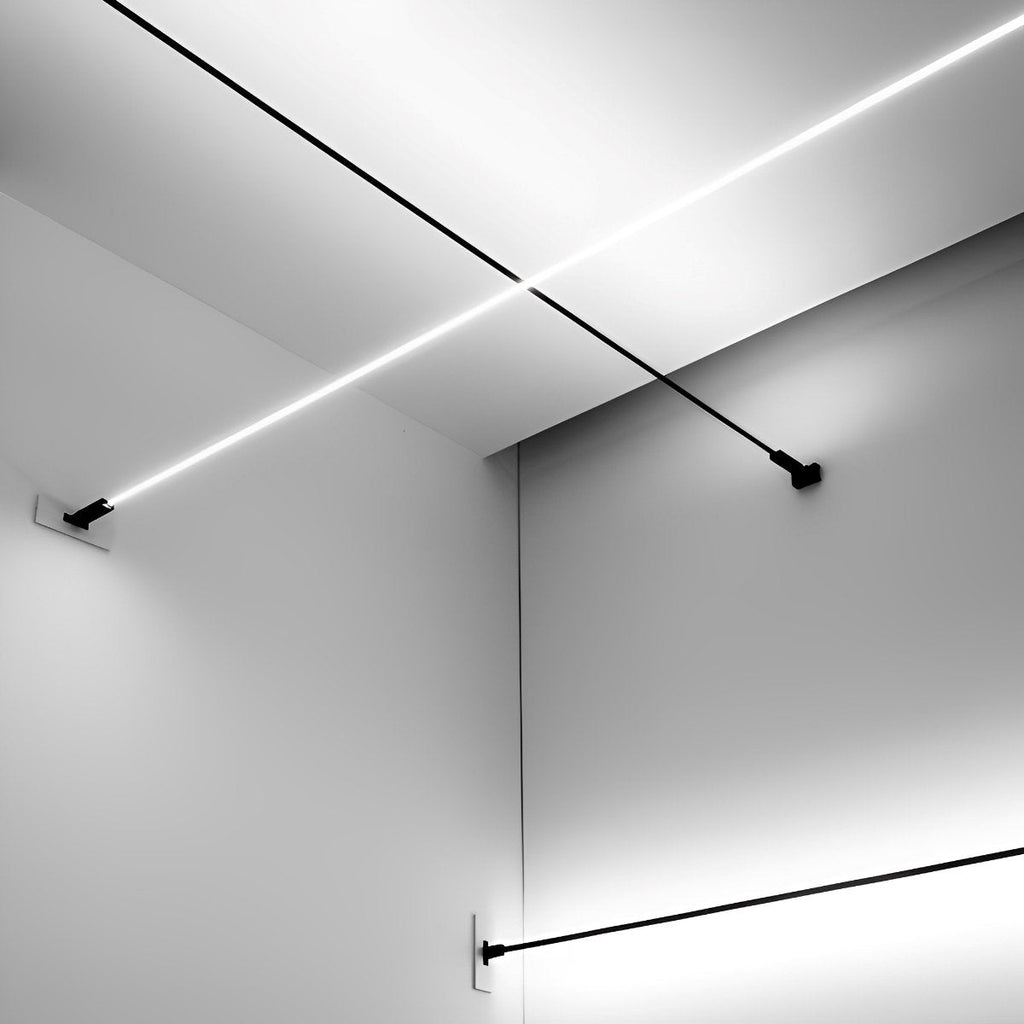 Modern Rotatable LED Strip Lights – Adjustable Linear Indoor Ceiling Light with Dimmable Remote