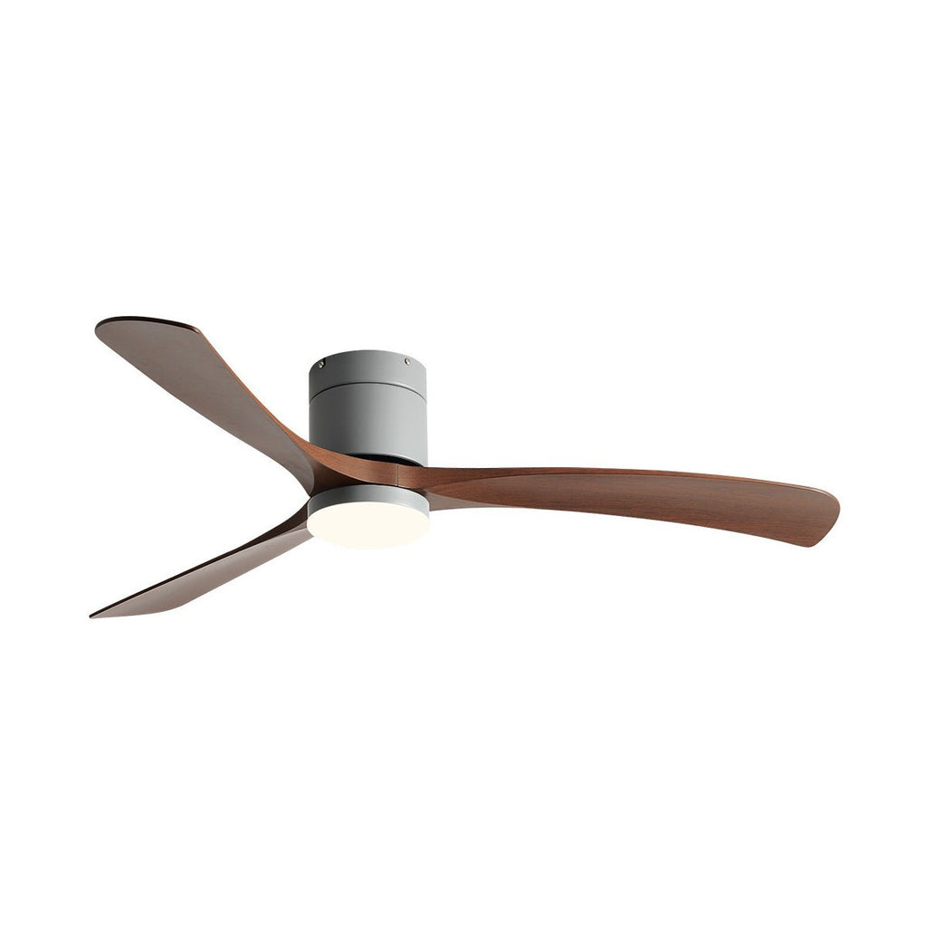 LED Ceiling Fan Light with Remote Control, 6-Speed Reversible Silent Motor, Dimmable 3-Color Lighting for Bedroom & Living Room