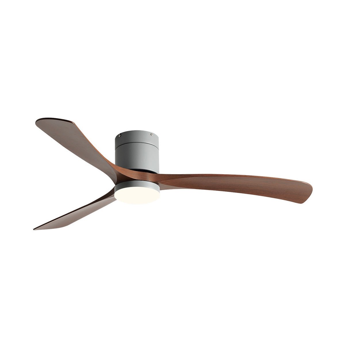 LED Ceiling Fan Light with Remote Control, 6-Speed Reversible Silent Motor, Dimmable 3-Color Lighting for Bedroom & Living Room