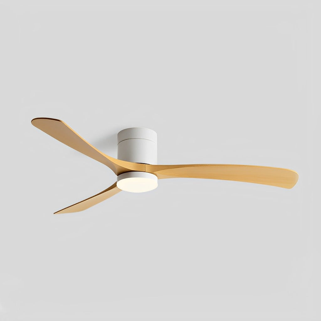 LED Ceiling Fan Light with Remote Control, 6-Speed Reversible Silent Motor, Dimmable 3-Color Lighting for Bedroom & Living Room