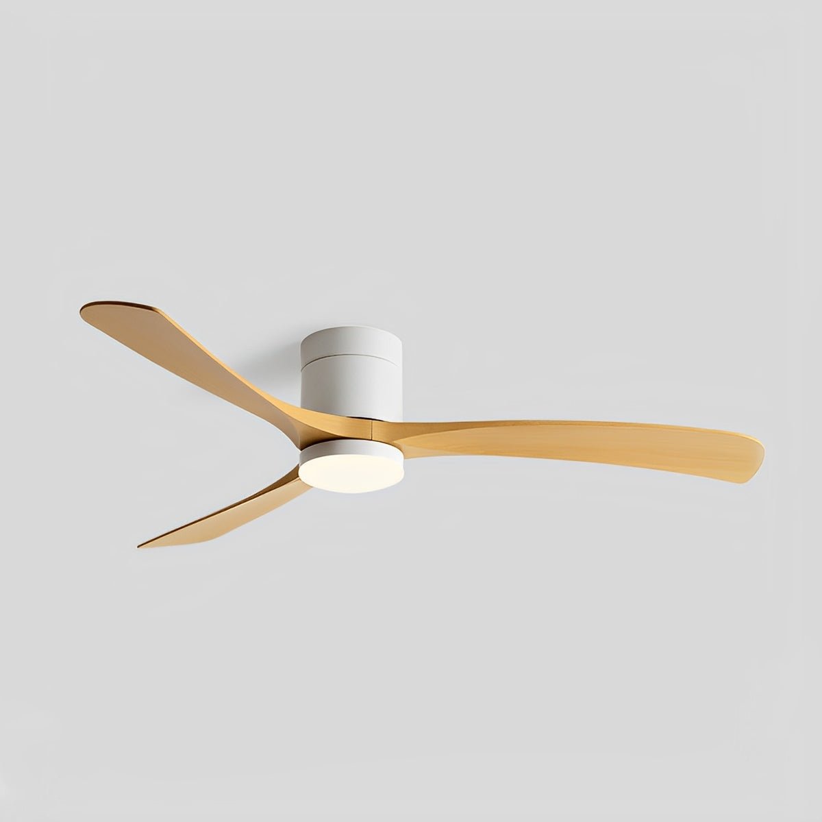 LED Ceiling Fan Light with Remote Control, 6-Speed Reversible Silent Motor, Dimmable 3-Color Lighting for Bedroom & Living Room
