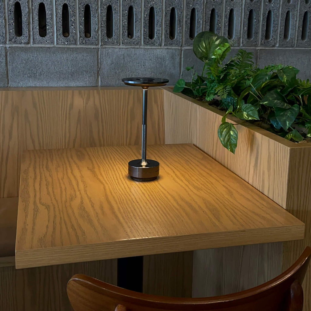 Cordless Metallic Table Lamp - Modern Design for Home & Office Lighting