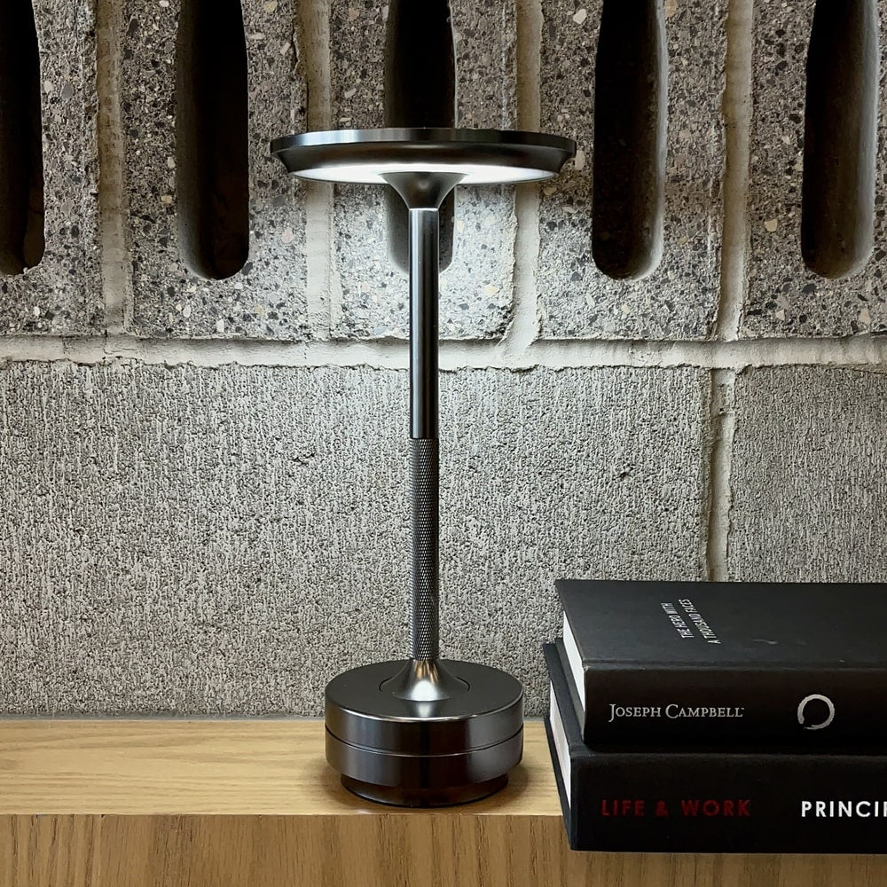 Cordless Metallic Table Lamp - Modern Design for Home & Office Lighting