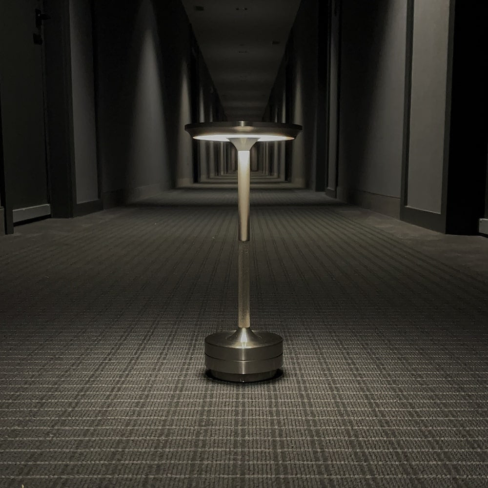 Cordless Metallic Table Lamp - Modern Design for Home & Office Lighting