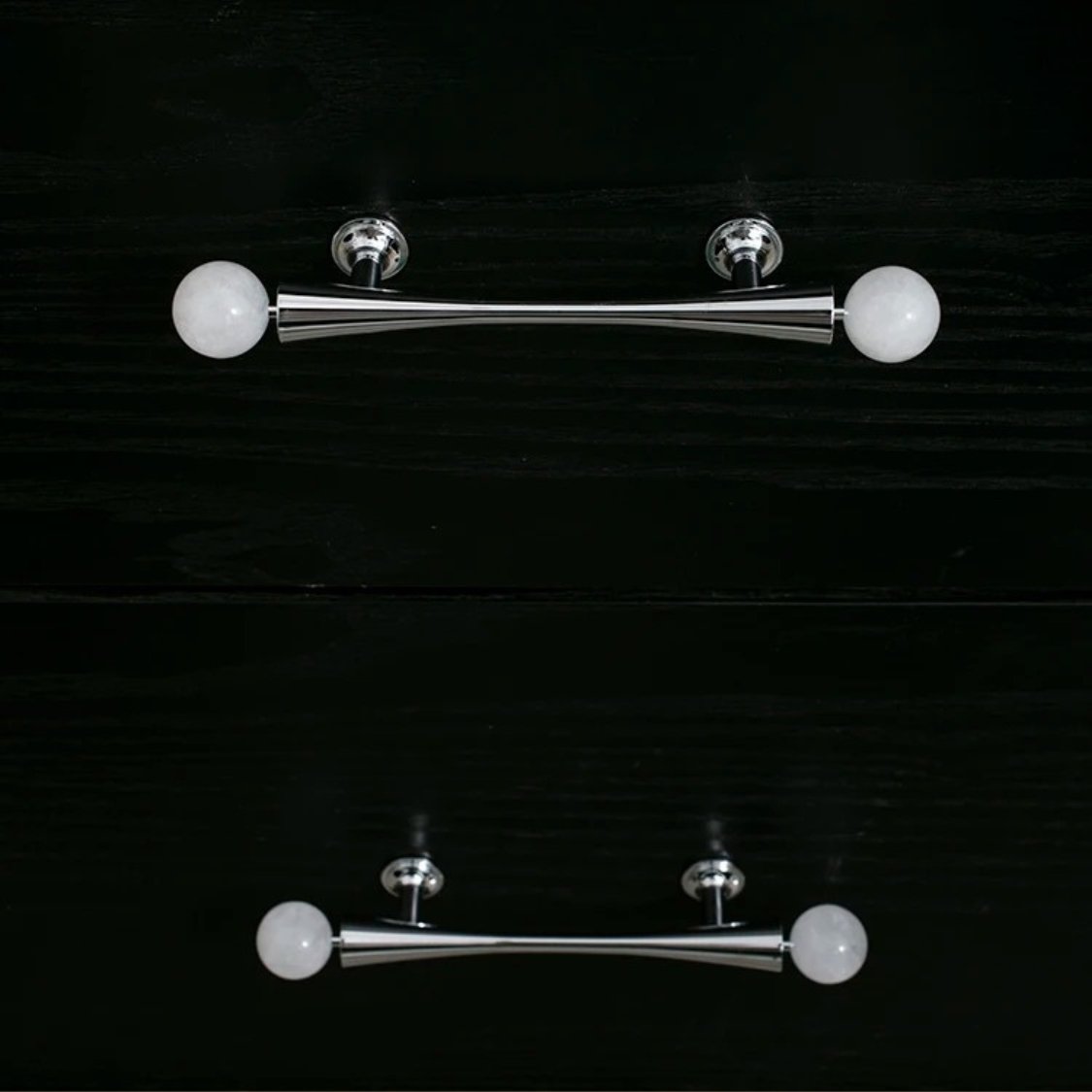 Crystal Cabinet Knob & Pull Bar Set - Decorative Hardware for Kitchen & Bathroom Drawers