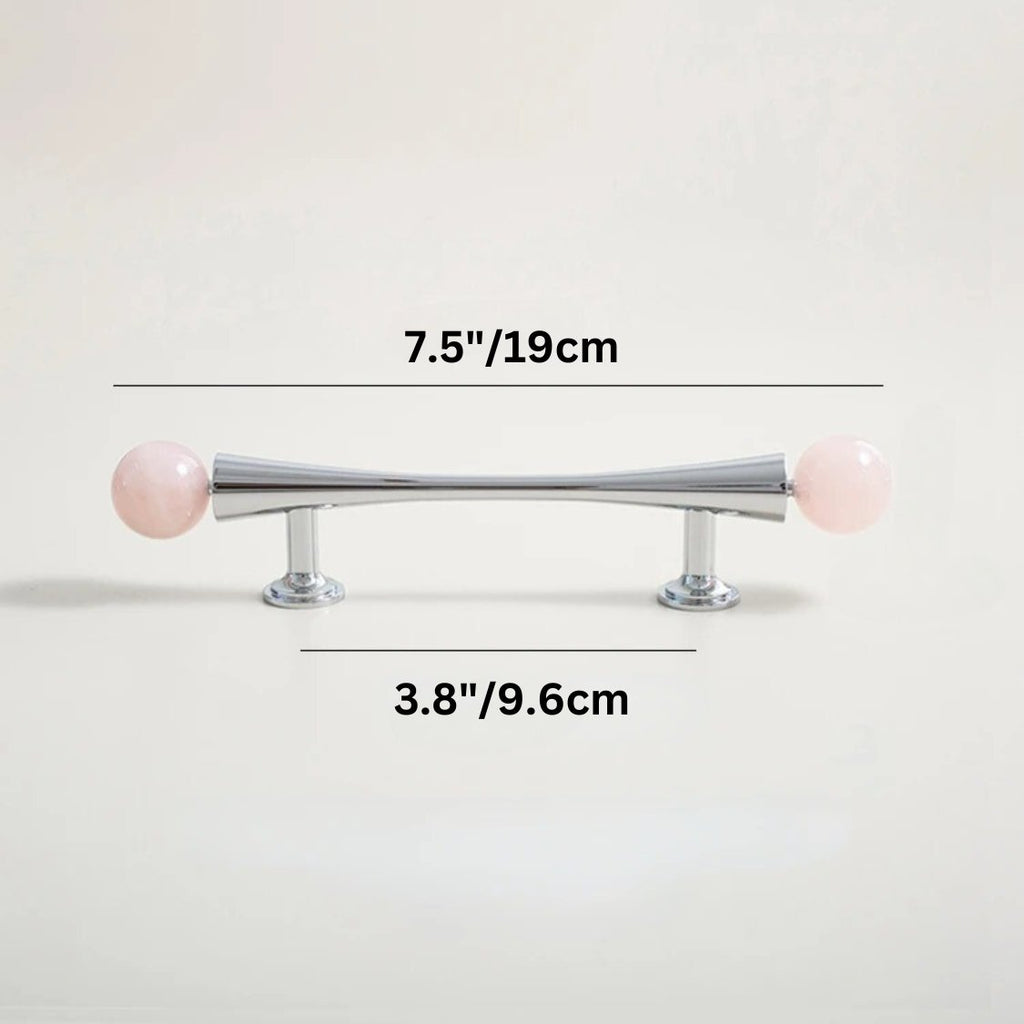 Crystal Cabinet Knob & Pull Bar Set - Decorative Hardware for Kitchen & Bathroom Drawers