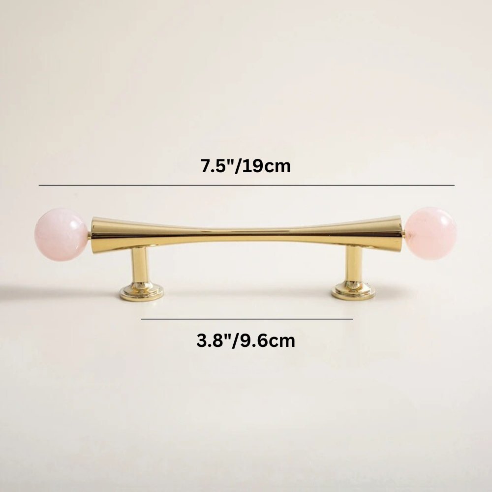 Crystal Cabinet Knob & Pull Bar Set - Decorative Hardware for Kitchen & Bathroom Drawers