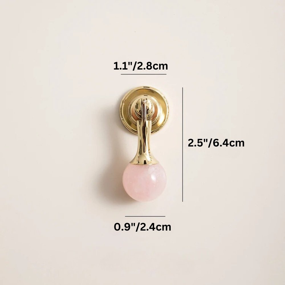 Crystal Cabinet Knob & Pull Bar Set - Decorative Hardware for Kitchen & Bathroom Drawers
