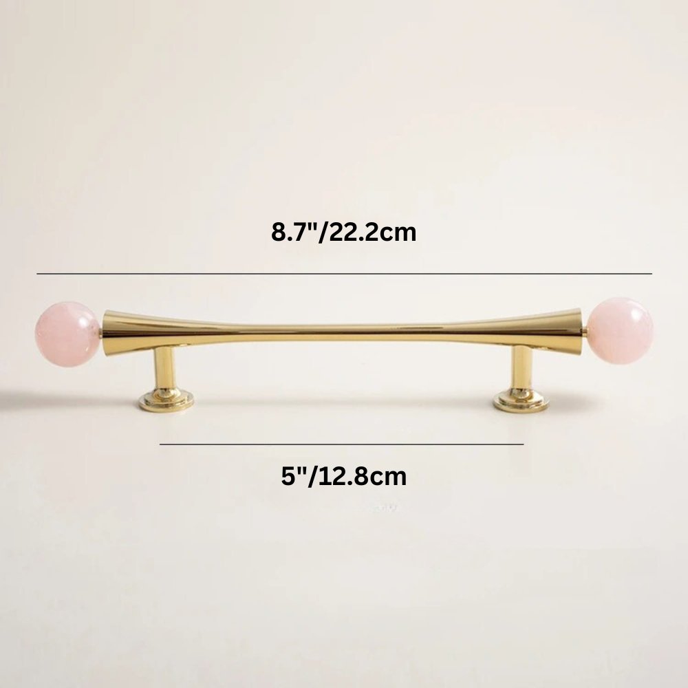 Crystal Cabinet Knob & Pull Bar Set - Decorative Hardware for Kitchen & Bathroom Drawers