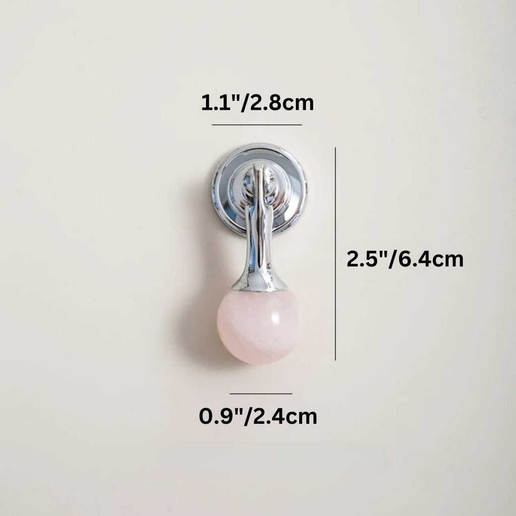 Crystal Cabinet Knob & Pull Bar Set - Decorative Hardware for Kitchen & Bathroom Drawers