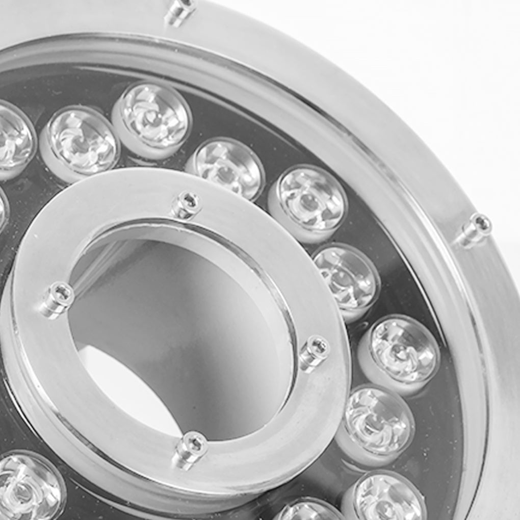 LED Color Changing Ring Lights for Outdoor Fountains - Underwater Fountain & Pool Light Combo Vibrant Color-Changing Underwater Lights