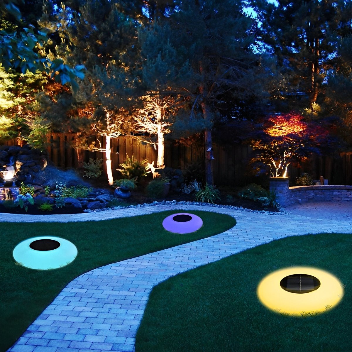 RGB LED Waterproof Solar Floating Pool Lights - Round Colorful Outdoor Pond Lamps for Garden, Patio & Pool Decor