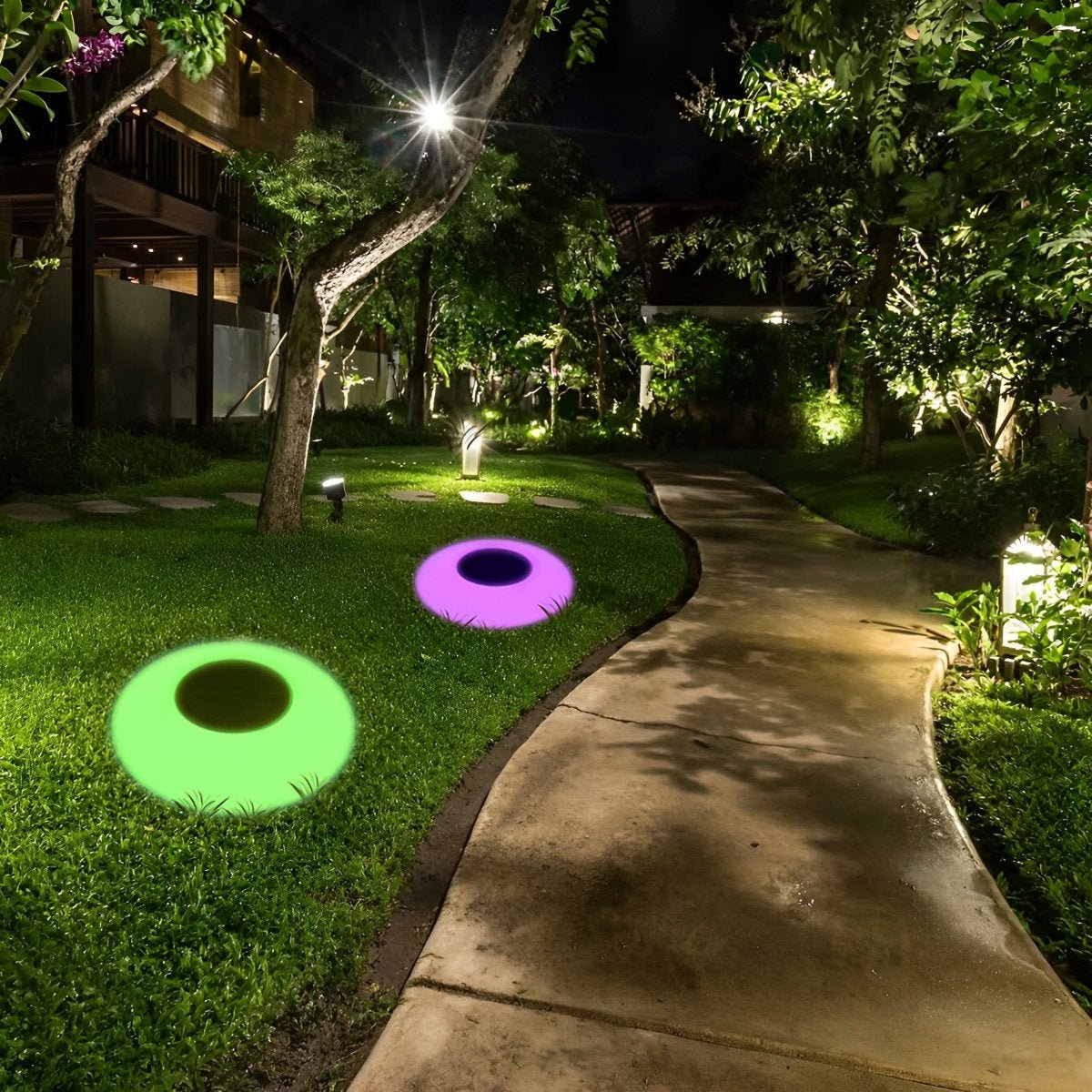 RGB LED Waterproof Solar Floating Pool Lights - Round Colorful Outdoor Pond Lamps for Garden, Patio & Pool Decor