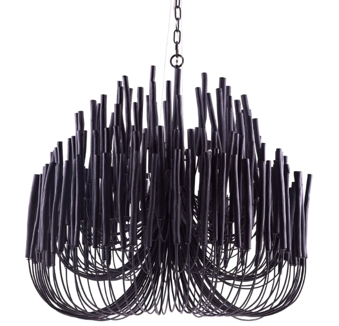 21" Wide Chandelier - Modern 36" Hanging Light Fixture for Dining Room & Entryway