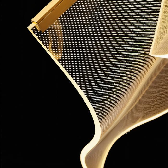 LED Rectangle Chandelier Ceiling Light Fixture for Dining Room & Living Room Lighting