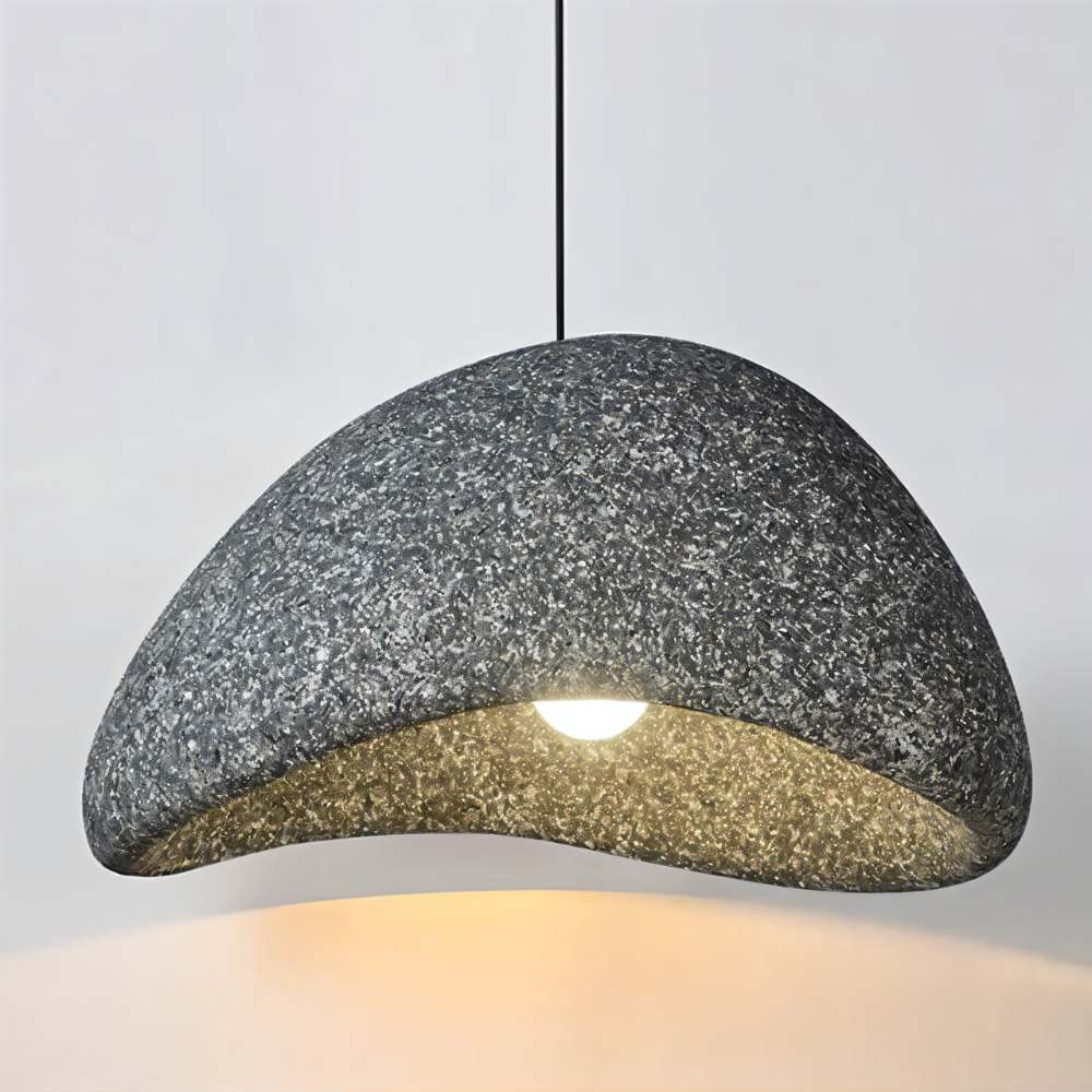Shibui Sand Pendant Light - Modern Hanging Fixture with Natural Finish for Dining Room & Living Room