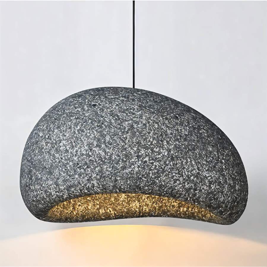 Shibui Sand Pendant Light - Modern Hanging Fixture with Natural Finish for Dining Room & Living Room