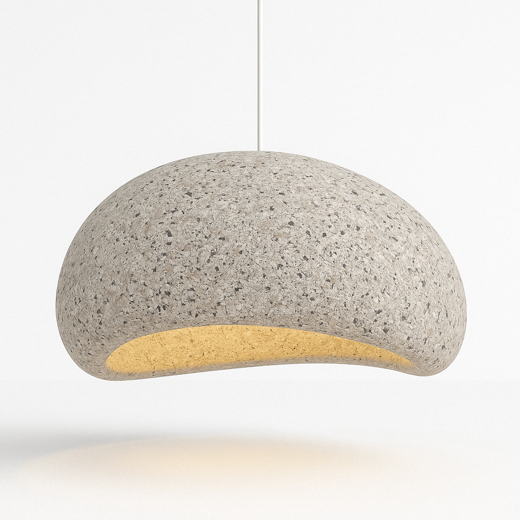 Shibui Sand Pendant Light - Modern Hanging Fixture with Natural Finish for Dining Room & Living Room