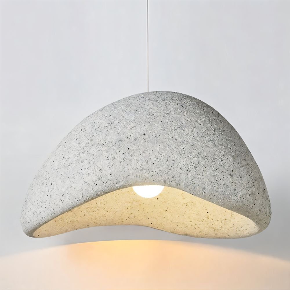 Shibui Sand Pendant Light - Modern Hanging Fixture with Natural Finish for Dining Room & Living Room