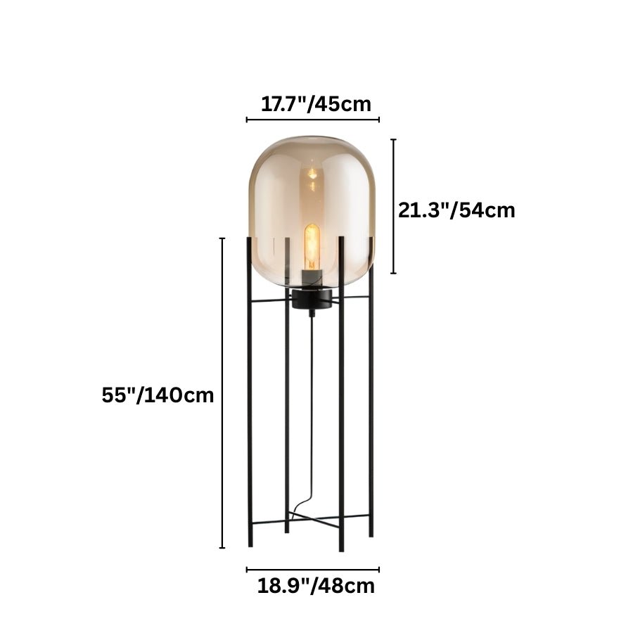 LED Floor Lamp with Adjustable Height and Modern Design for Living Room & Bedroom Lighting