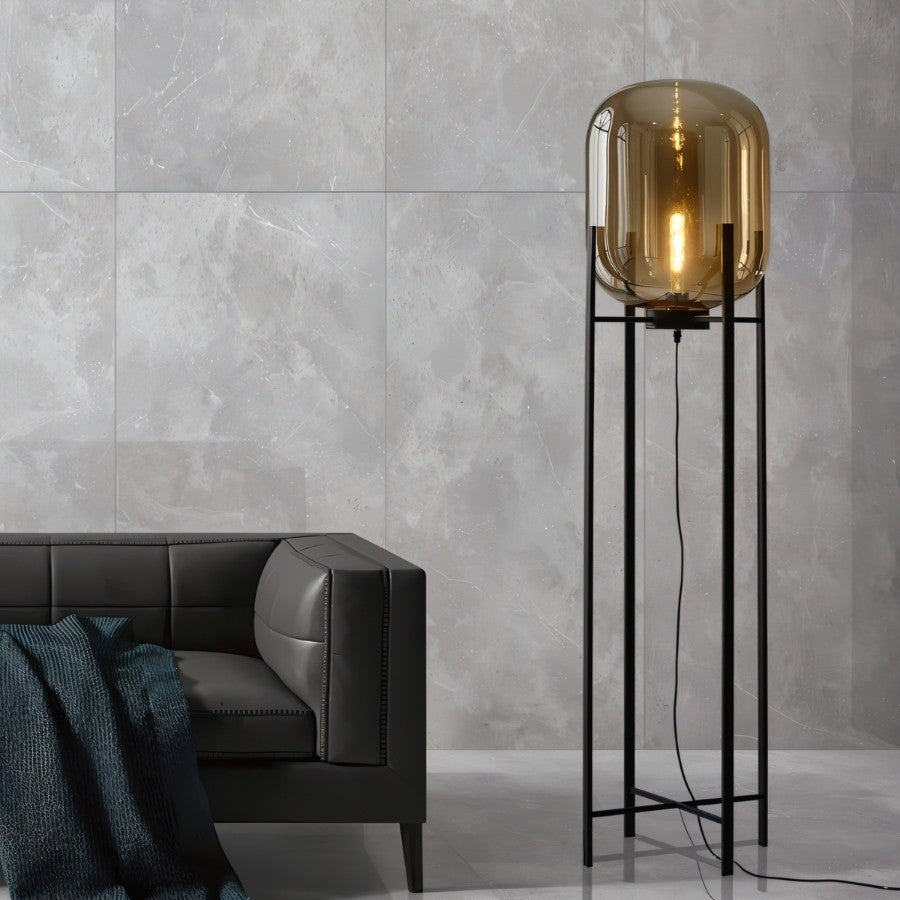 LED Floor Lamp with Adjustable Height and Modern Design for Living Room & Bedroom Lighting