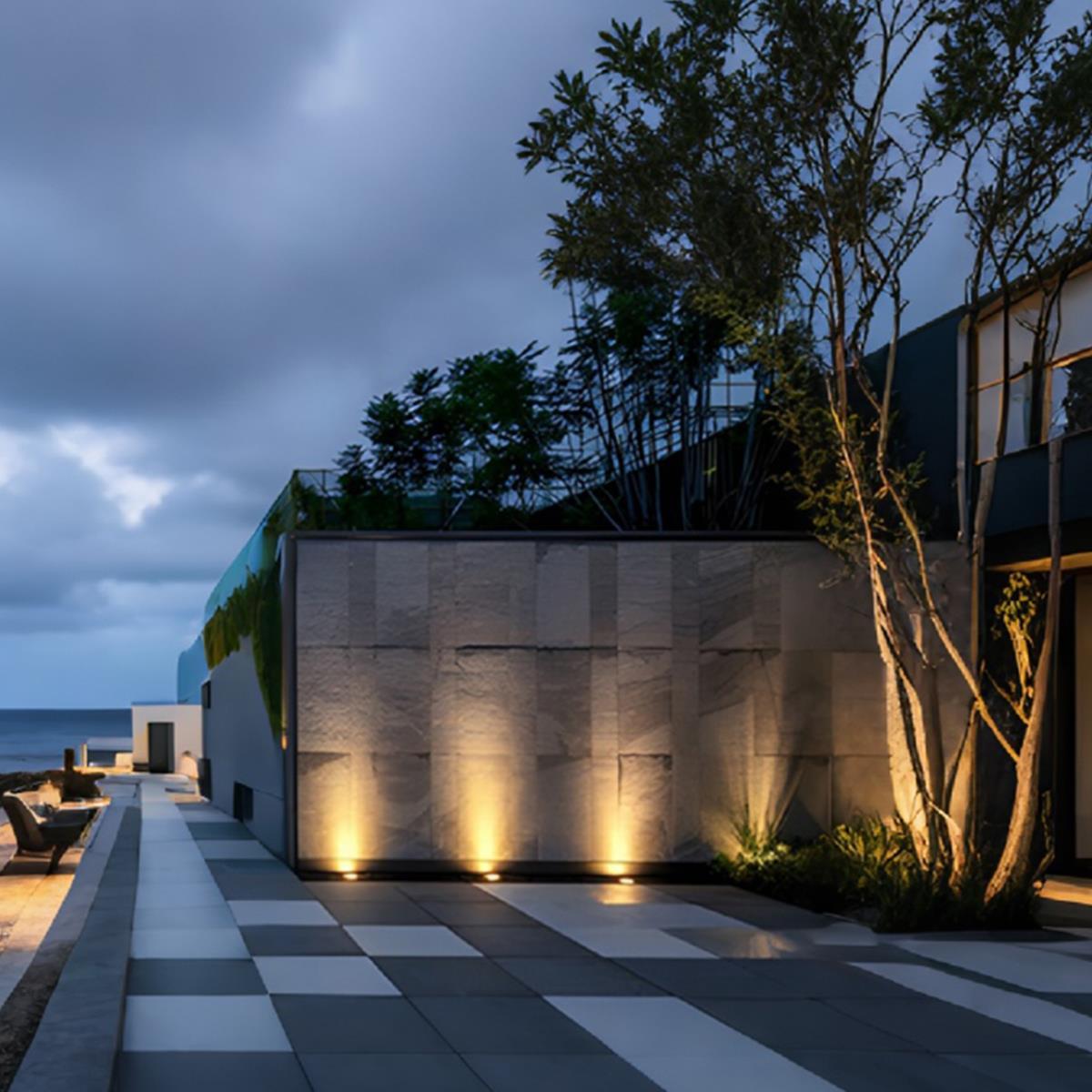 LED In-Ground Landscape Lights - Solar Low Voltage Wall Washer for Outdoor Garden & Pathway Illumination