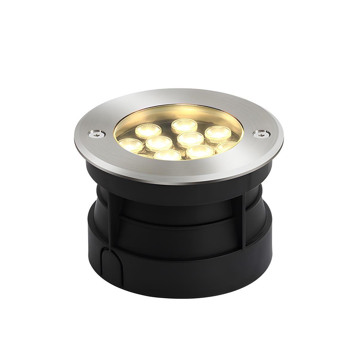 LED In-Ground Landscape Lights - Solar Low Voltage Wall Washer for Outdoor Garden & Pathway Illumination