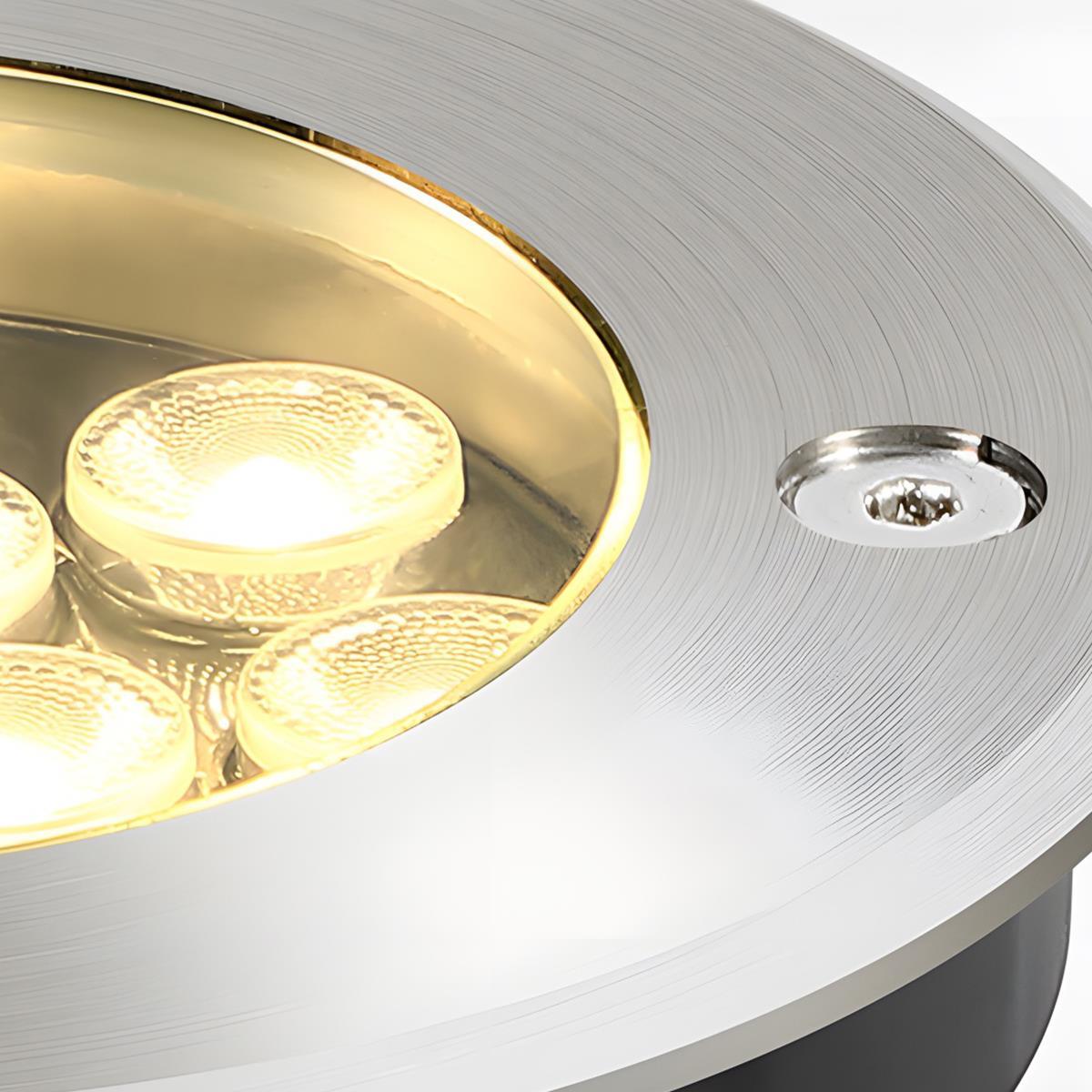 LED In-Ground Landscape Lights - Solar Low Voltage Wall Washer for Outdoor Garden & Pathway Illumination