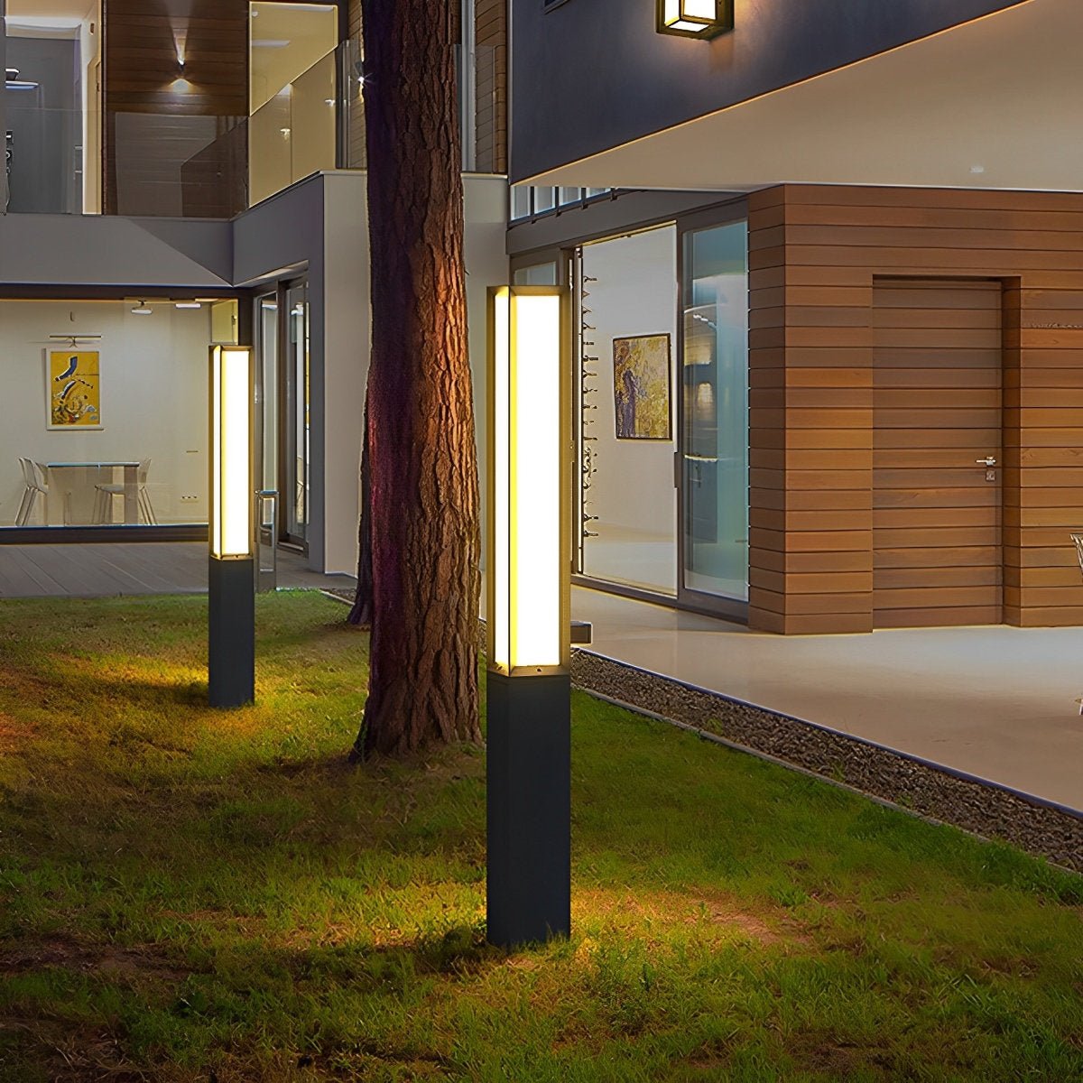 Solar Waterproof Metal High Pole Street Lights for Outdoor Pathway & Garden Illumination