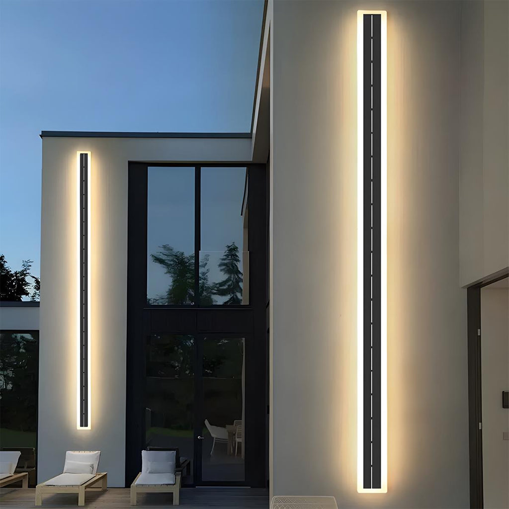 Solar-Powered Waterproof LED Strip Outdoor Wall Lights – Adjustable Color Temperature 3000K-6000K for Porch, Patio & Garden