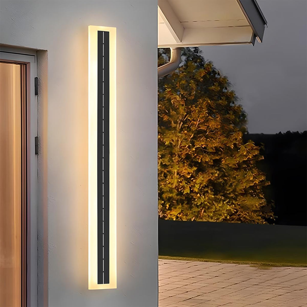 Solar Waterproof LED Strip Lights for Outdoor Use - Ideal for Porches, Patios, and Exterior Walls