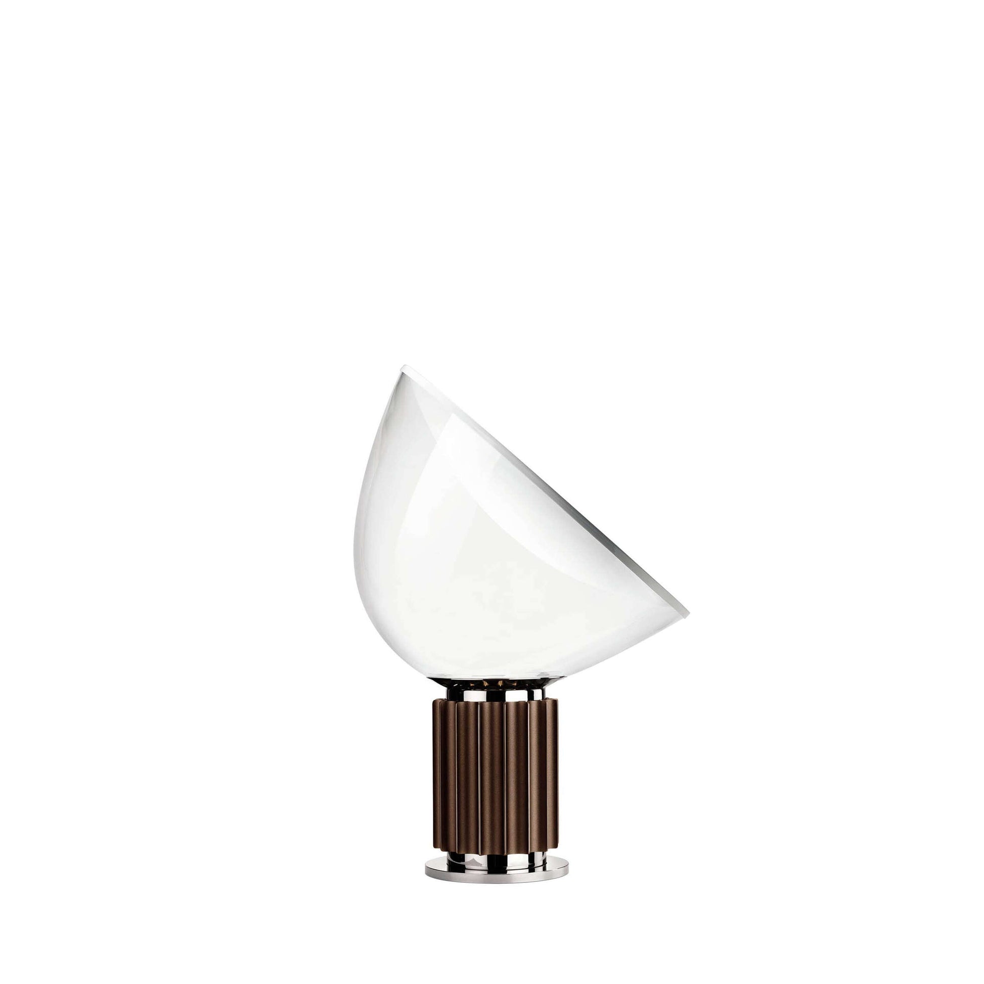 LED Table Lamp - Adjustable Height with Glass Shade - Modern Lighting for Living Room & Office Use