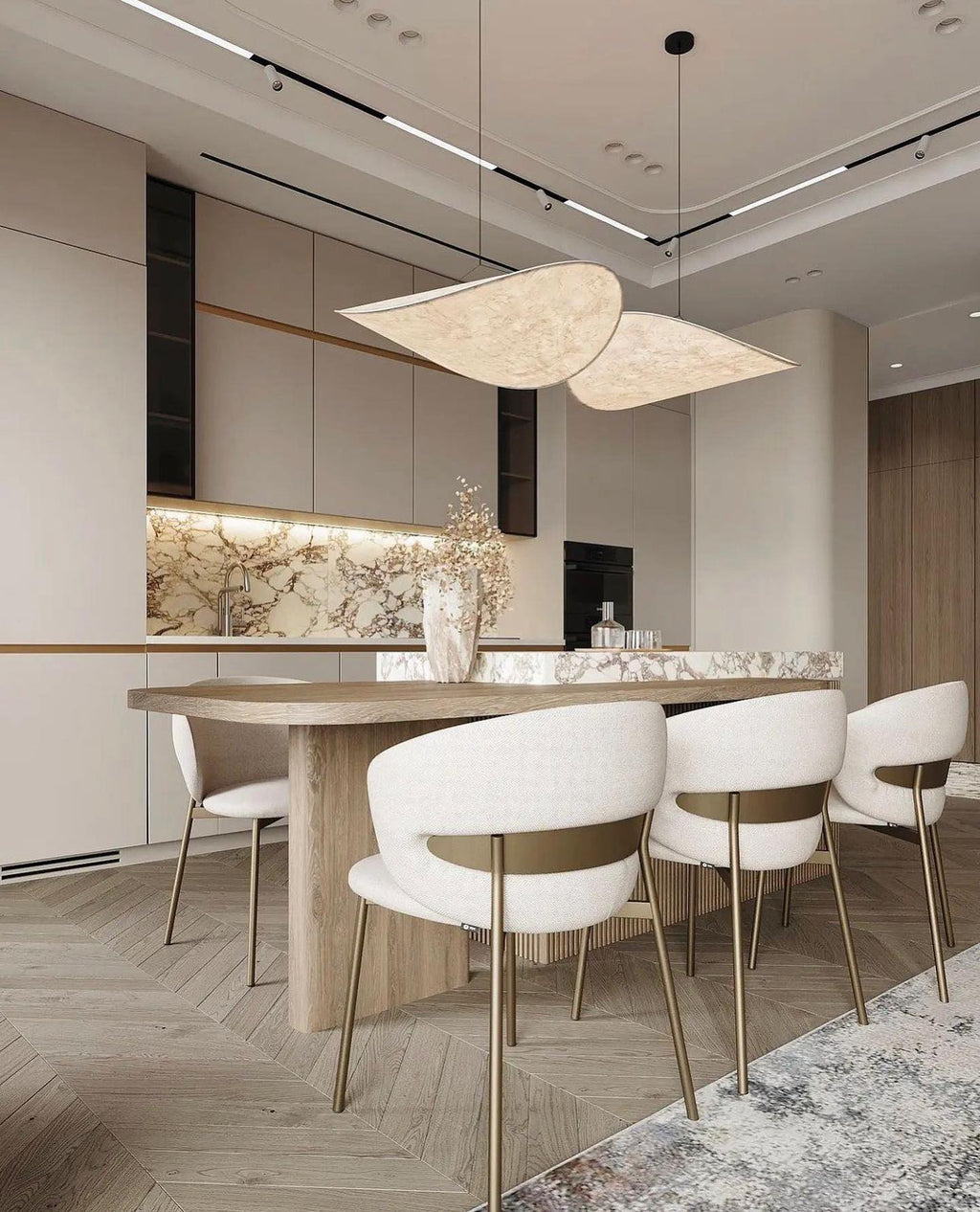 Tyvek Pendant Lamp | Dimmable, Adjustable Height & Ideal for Modern Home Decor