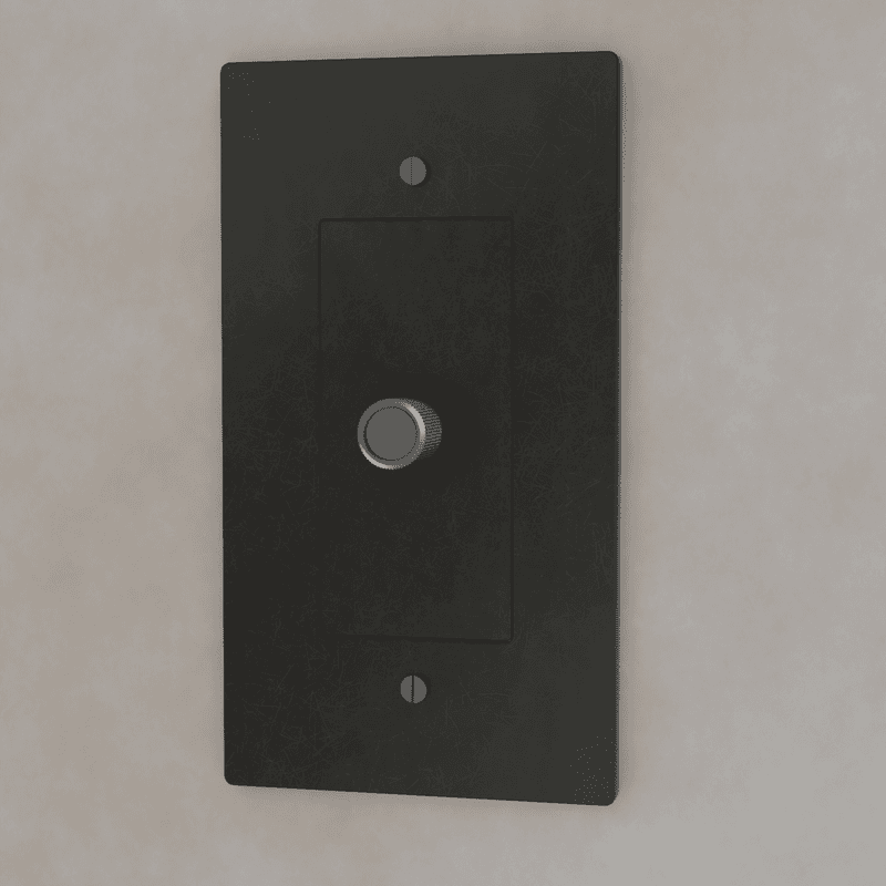 Brass 3-Way Rotary Dimmer Switch | UL Certified, Push To Turn & Twist Dimming for LED Lighting Systems