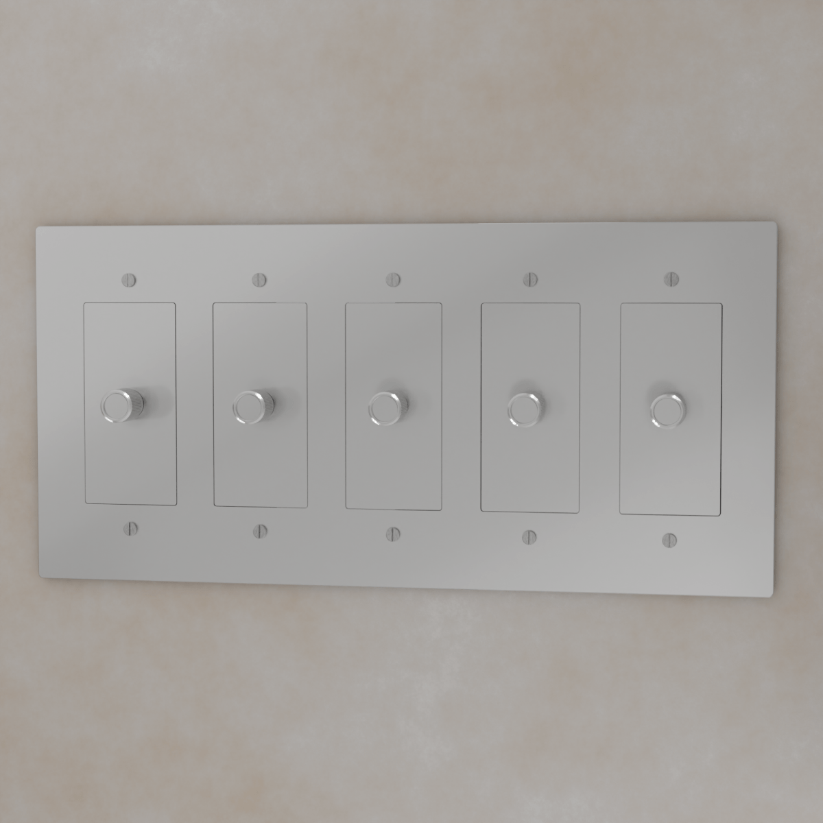 Brass 3-Way Rotary Dimmer Switch | UL Certified, Push To Turn & Twist Dimming for LED Lighting Systems
