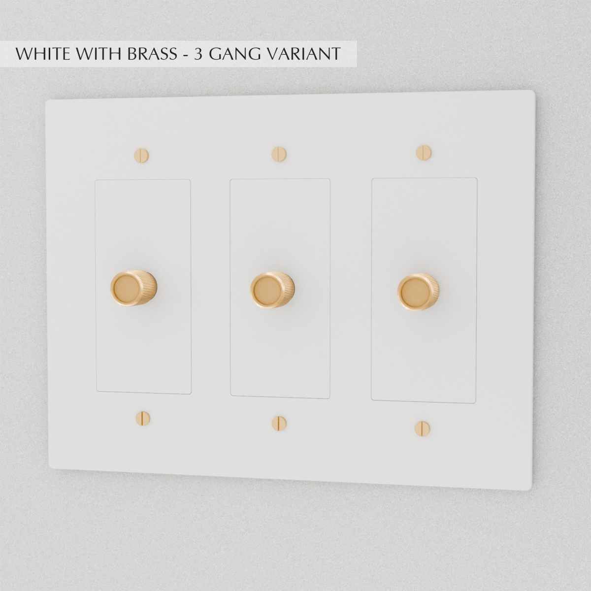Solid Brass Dimmer Switch | Knurled Texture, Heavy-Set Weight & Compatible with LED/Incandescent Bulbs for Home Lighting