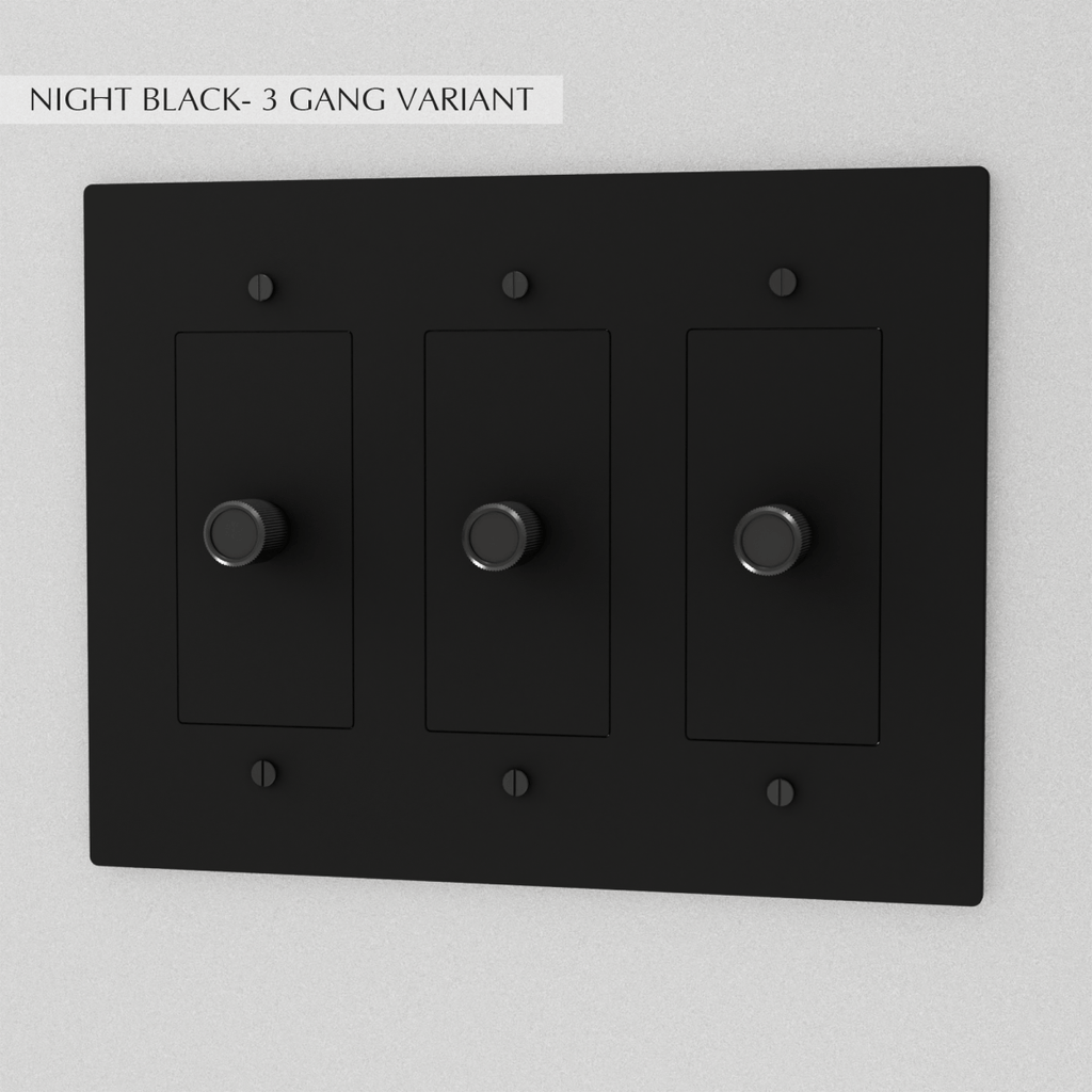 Solid Brass Dimmer Switch | Knurled Texture, Heavy-Set Weight & Compatible with LED/Incandescent Bulbs for Home Lighting