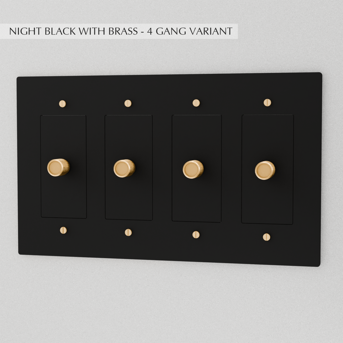 Solid Brass Dimmer Switch | Knurled Texture, Heavy-Set Weight & Compatible with LED/Incandescent Bulbs for Home Lighting