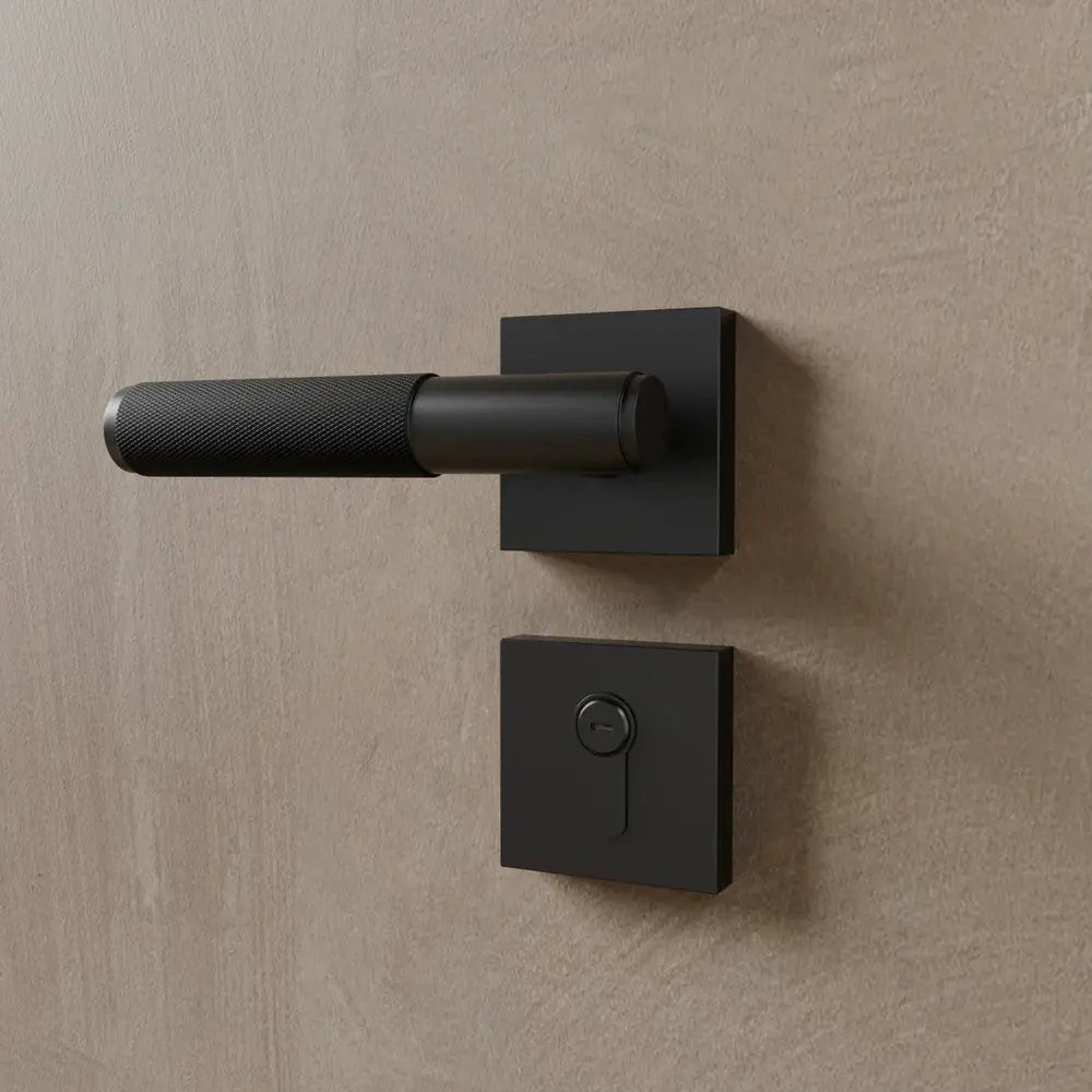 Brass Door Handle with Modern Design for Interior and Exterior Doors