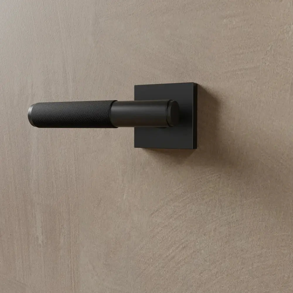 Brass Door Handle with Modern Design for Interior and Exterior Doors