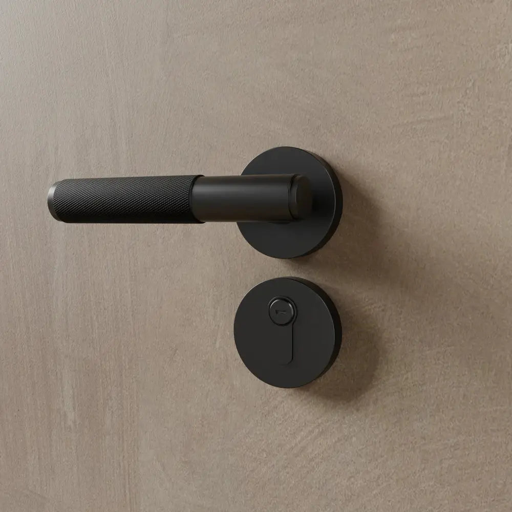 Brass Door Handle with Modern Design for Interior and Exterior Doors