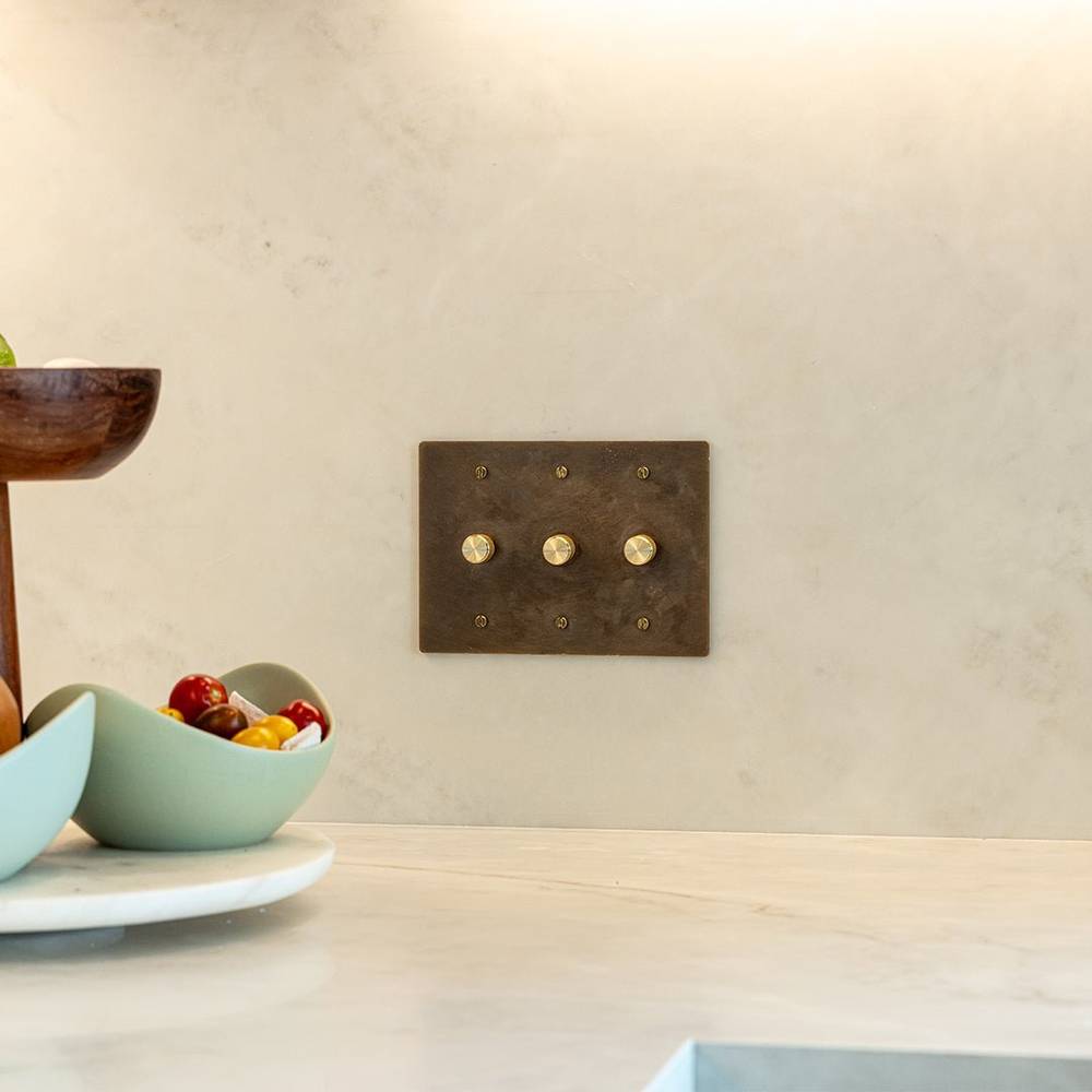 Brass Rotary Dimmer Switch | Heavy-Duty, UL Certified & Ideal for Home Lighting Control