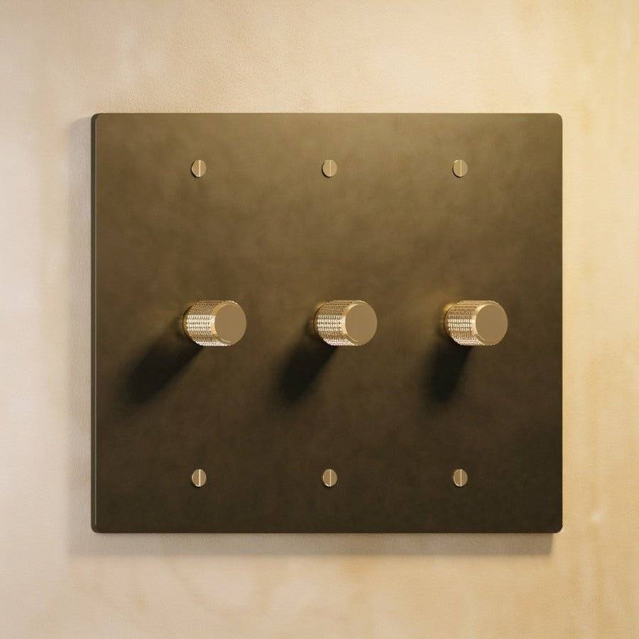 Brass Rotary Dimmer Switch | Heavy-Duty, UL Certified & Ideal for Home Lighting Control