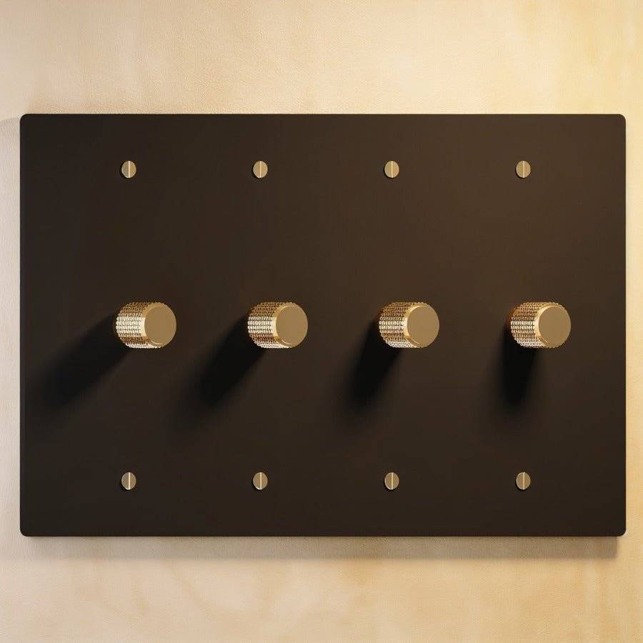 Brass Rotary Dimmer Switch | Heavy-Duty, UL Certified & Ideal for Home Lighting Control