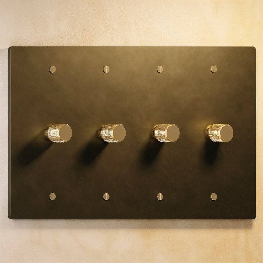 Brass Rotary Dimmer Switch | Heavy-Duty, UL Certified & Ideal for Home Lighting Control