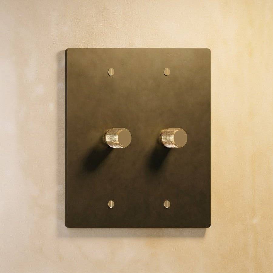 Brass Rotary Dimmer Switch | Heavy-Duty, UL Certified & Ideal for Home Lighting Control