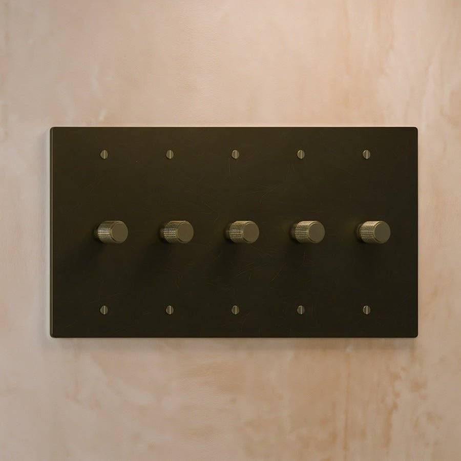 Brass Rotary Dimmer Switch | Heavy-Duty, UL Certified & Ideal for Home Lighting Control